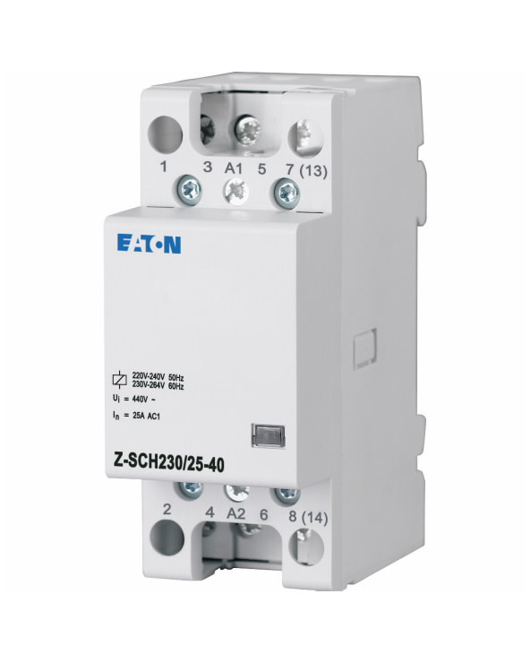 Contacteur modulaire 25A 230VAC 50Hz 4s 2PE KLO0000248847 Eaton Tableau électrique