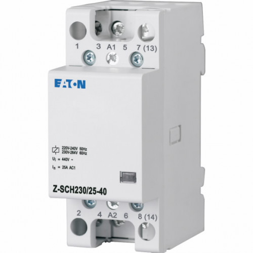 Contacteur modulaire, 230VAC/50Hz, 4 s, 25A, 2 modules KLO0000248847 Eaton Contacteur relais