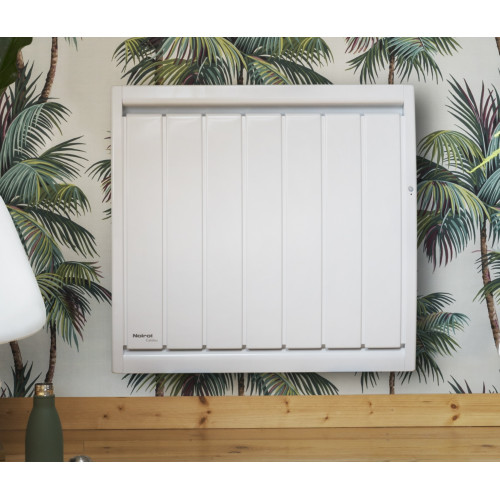 Calidoo 1500W radiateur fonte horizontal blanc satiné APPLIMO APLNEN3015SEEC  Chauffage et radiateur