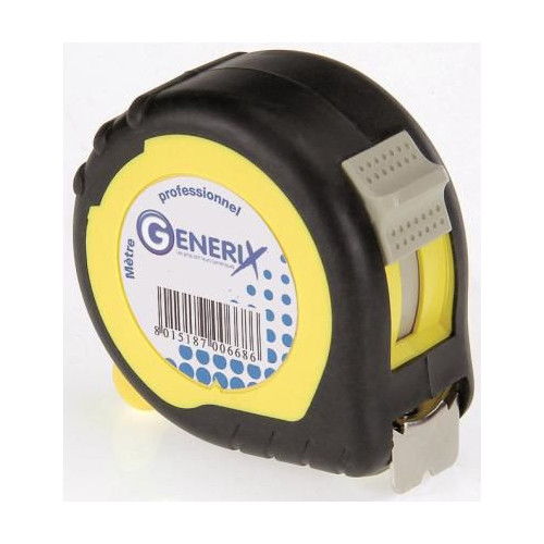 Mètre ruban Pro 5 mètres 25mm bi-matière GRX012207  Outillage