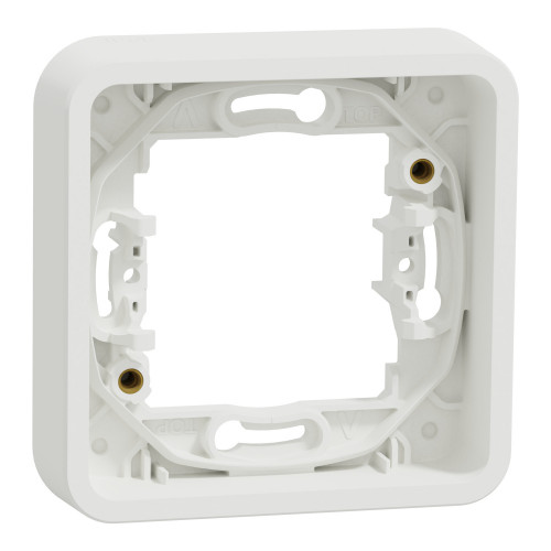 Mureva Styl Cadre 1 poste encastré IP55 Blanc SCHMUR39107  Interrupteur et prise étanche