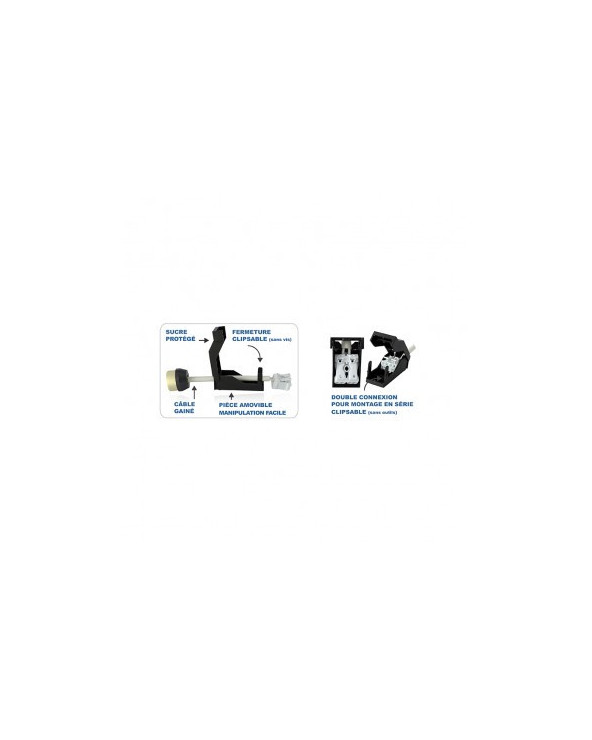 DOUILLE CERAMIQUE GU10 AUTOMATIC CL2+CABLE MII73992  Eclairage