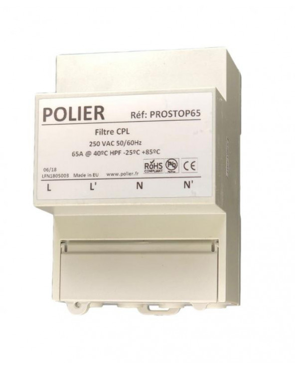 Filtre CPL bande CENELEC A,B,C et D (EN50065-1) pour compteur électrique Linky POLPROSTOP65  Tableau électrique