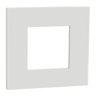 Unica Déco Blanc plaque de finition 1 poste SCHNU600218  Plaque de finition Unica