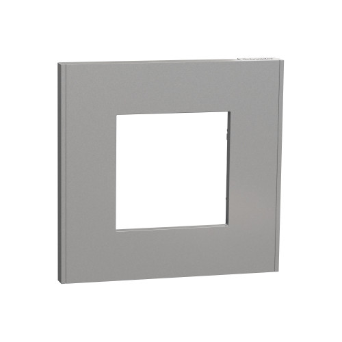 Unica Déco Alu plaque de finition 1 poste SCHNU600230  Prises et interrupteurs