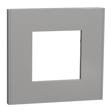 Unica Déco Alu plaque de finition 1 poste SCHNU600230  Prises et interrupteurs