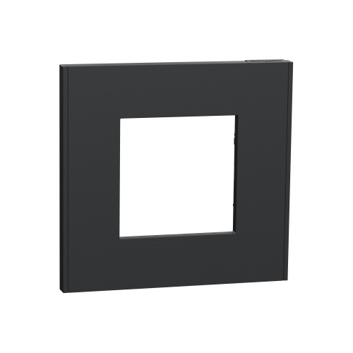 Unica Déco Anthracite plaque de finition 1 poste SCHNU600254  Prises et interrupteurs