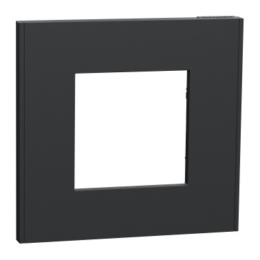 Unica Déco Anthracite plaque de finition 1 poste SCHNU600254  Prises et interrupteurs