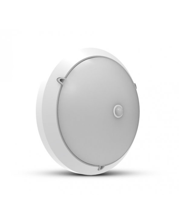 Miidex Hublot à détection RONDO à ampoule E27 Blanc IP65 ø300mm MII778606  Eclairage