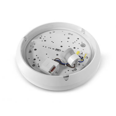 Miidex Hublot à détection RONDO à ampoule E27 Blanc IP65 ø300mm MII778606  Eclairage