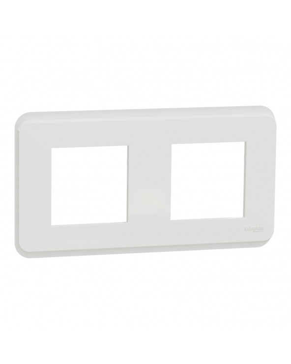 Unica Pro Blanc plaque de finition 2 postes SCHNU400418  Plaque de finition Unica