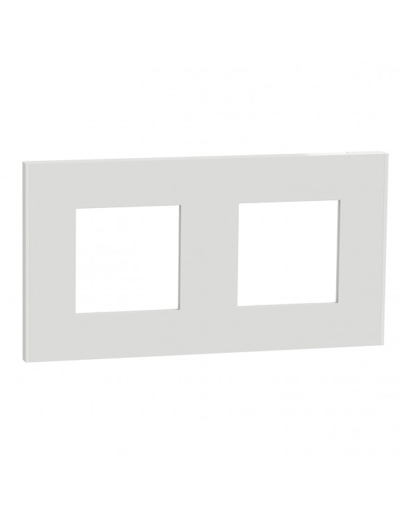 Unica Déco Blanc plaque de finition 2 postes SCHNU600418  Plaque de finition Unica