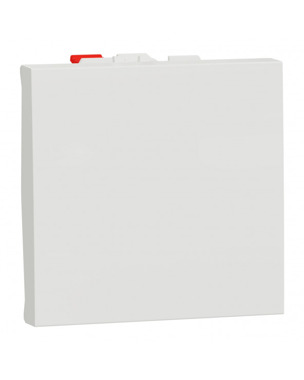 Unica Blanc Bouton-poussoir NO 10A 2 modules SCHNU320618F  Mécanisme Unica