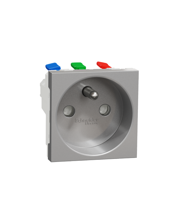 Unica Alu Prise 2P+T FR 90° SCHNU305930  Mécanisme Unica