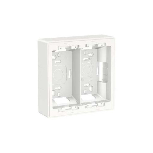 Unica - boîte de concentration saillie - 2 col de 4 mod - Blanc - à compléter SCHNU822418  Accessoires Unica
