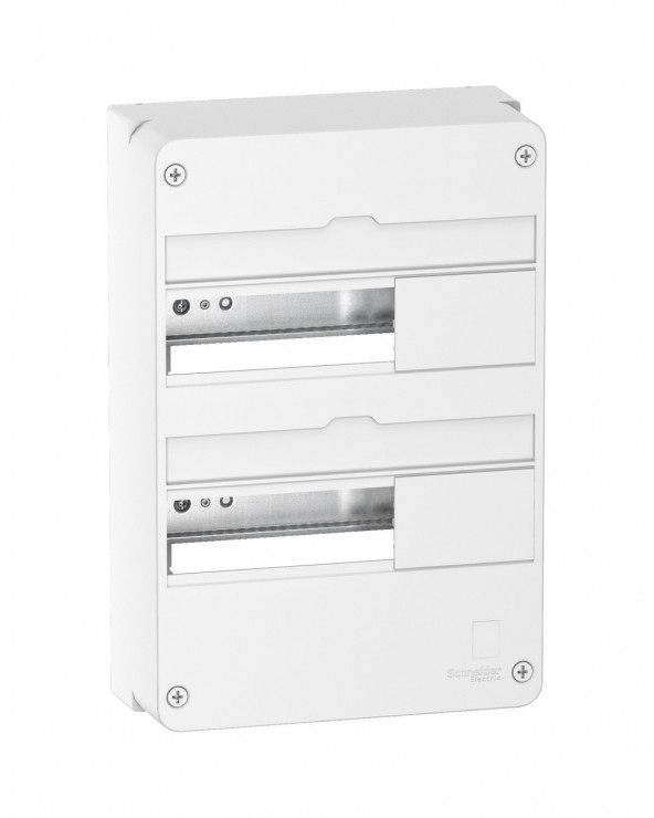 Resi9 - Coffret en saillie Blanc (RAL 9003)- 2 rangées de 13 modules SCHR9H13402  Coffret électrique et distribution