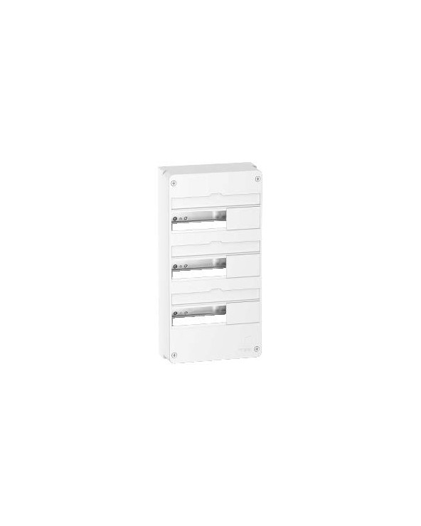 Resi9 - Coffret en saillie Blanc (RAL 9003)- 3 rangées de 13 modules SCHR9H13403  Coffret électrique et distribution