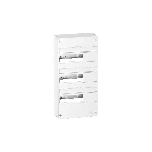 Resi9 - Coffret en saillie Blanc (RAL 9003)- 3 rangées de 13 modules SCHR9H13403  Coffret électrique et distribution