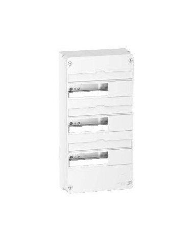 Resi9 - Coffret en saillie Blanc (RAL 9003)- 3 rangées de 13 modules SCHR9H13403  Coffret électrique et distribution