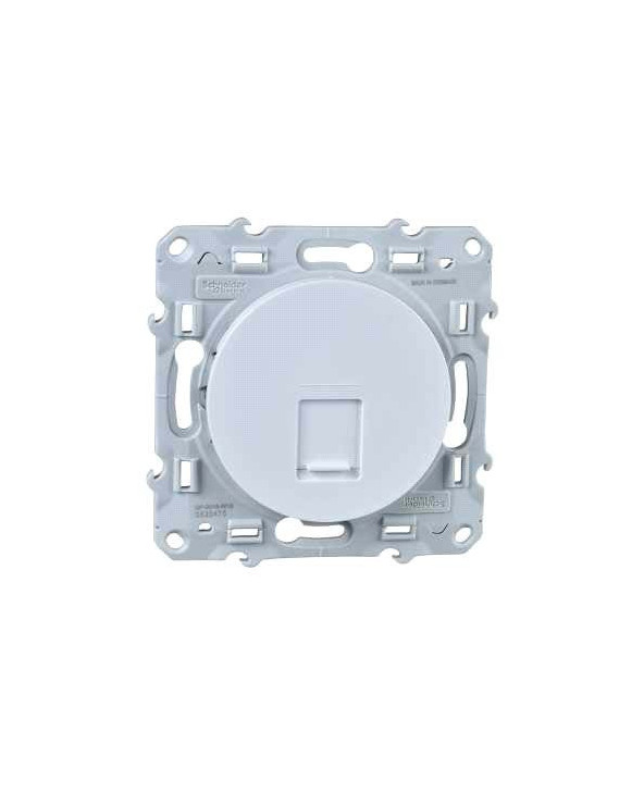 Odace - prise RJ45 cat.6 UTP - grade 1 à 2 (tél. + informatique) - à vis - blanc SCHS520475  Mécanisme Odace